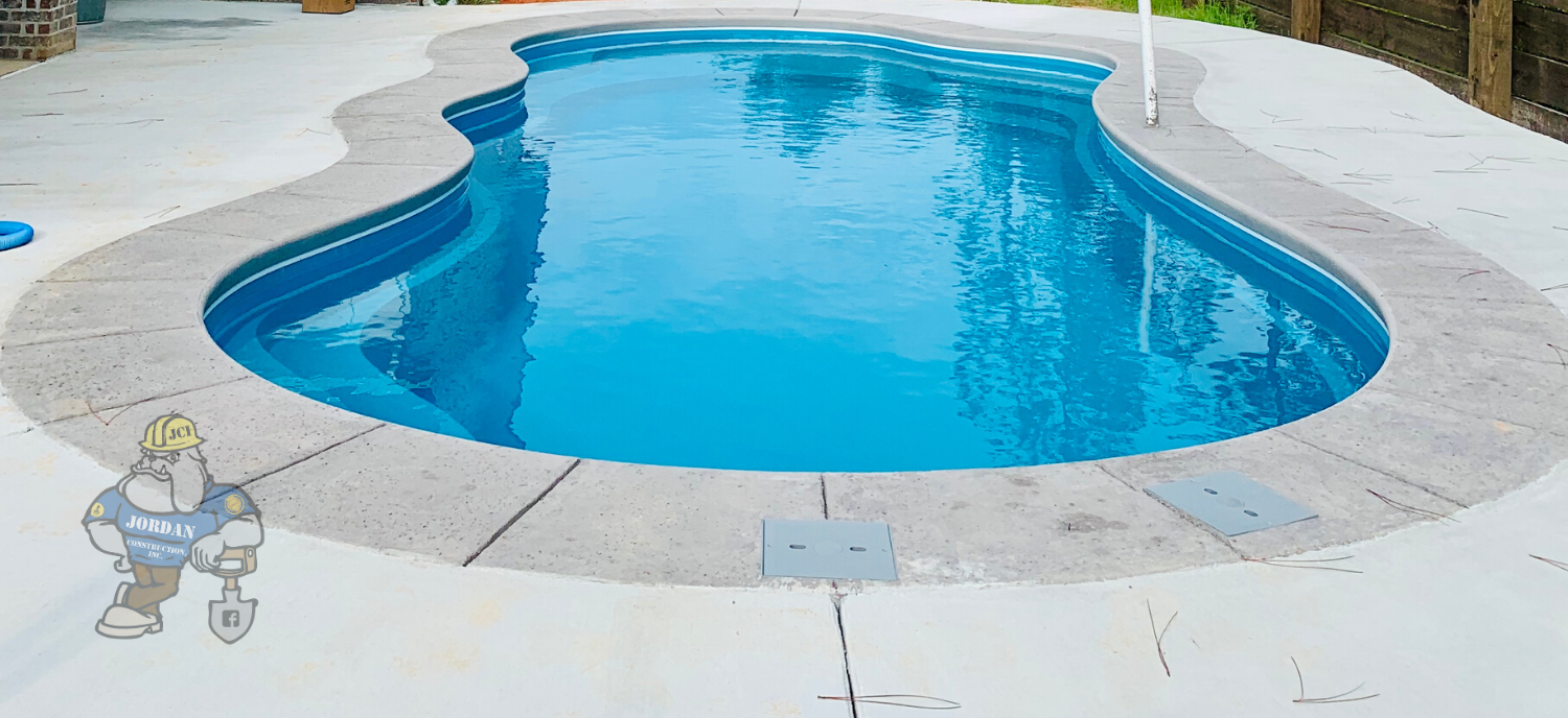 round in-ground swimming pool